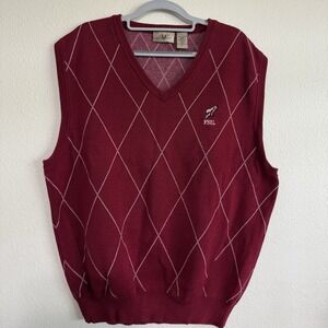 Vesi Sportswear Men's Sweater Vest FSU Florida State Seminoles V-Neck XL‎ Maroon